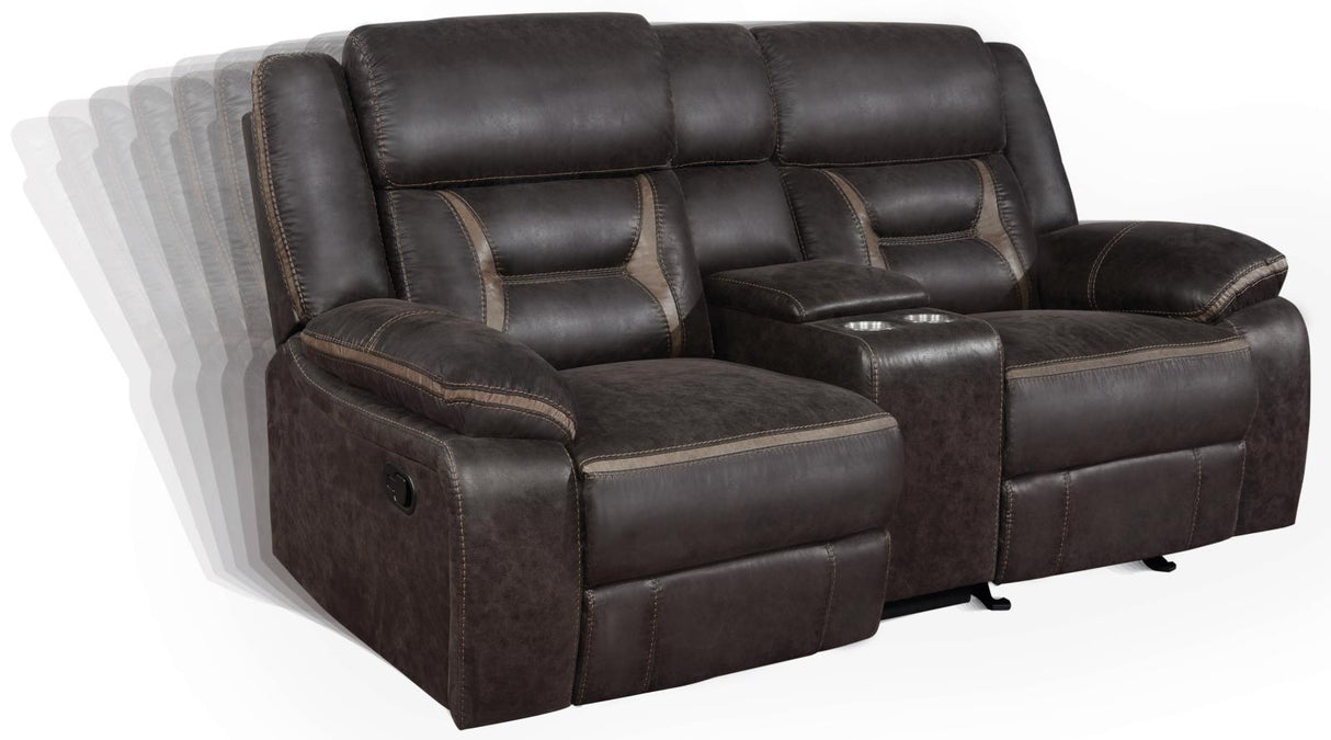 Greer Upholstered Tufted Back Glider Loveseat - 651355 - Luna Furniture