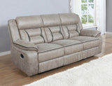 Greer Upholstered Tufted Back Motion Sofa from Coaster - Luna Furniture