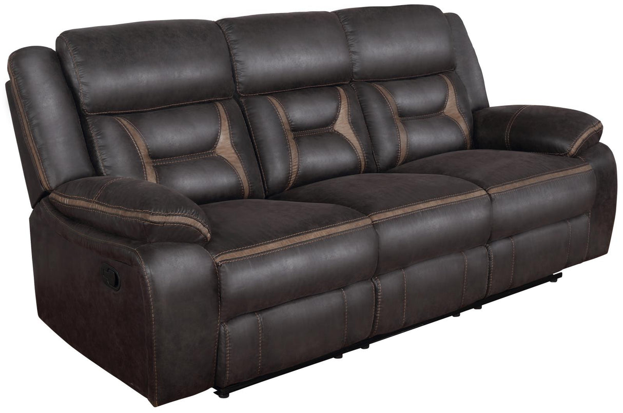 Greer Upholstered Tufted Back Motion Sofa from Coaster - Luna Furniture