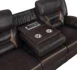Greer Upholstered Tufted Back Motion Sofa - 651354 - Luna Furniture