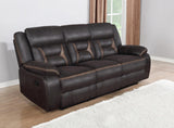 Greer Brown Upholstered 2-Piece Tufted Living Room Set from Coaster - Luna Furniture
