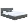 Gregory Upholstered Platform Bed Graphite - 316020Q - Luna Furniture