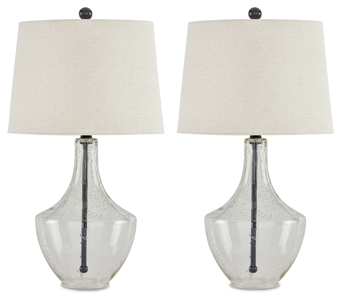 Gregsby Clear/Black Table Lamp (Set of 2) - L431574 - Luna Furniture