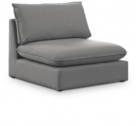 Grey Mackenzie Modular Armless Chair - 688Grey-Armless - Luna Furniture