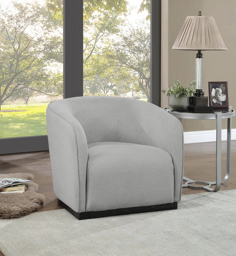 Grey Mylah Polyester Fabric Chair - 675Grey-C - Luna Furniture