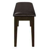 Guillen Cappuccino and Dark Brown 5-Piece Dining Set with Bench from Coaster - Luna Furniture