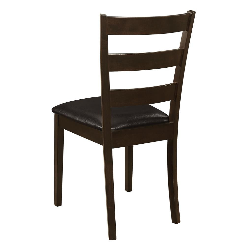 Guillen Cappuccino and Dark Brown 5-Piece Dining Set with Bench from Coaster - Luna Furniture