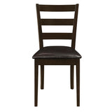 Guillen Cappuccino and Dark Brown 5-Piece Dining Set with Bench from Coaster - Luna Furniture