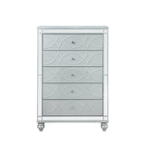Gunnison Silver Metallic 5-Drawer Chest from Coaster - Luna Furniture