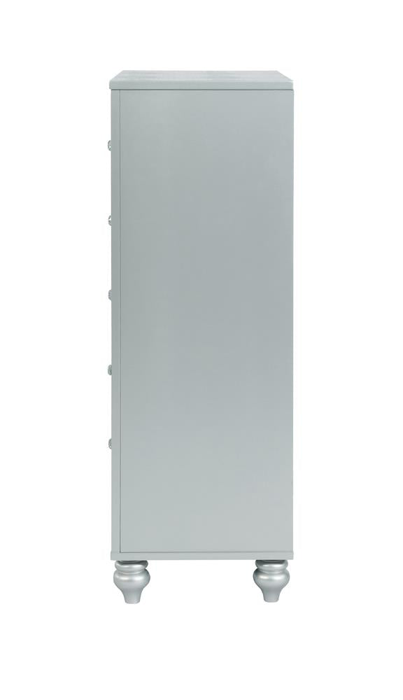 Gunnison Silver Metallic 5-Drawer Chest from Coaster - Luna Furniture