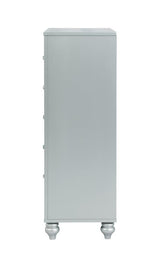 Gunnison Silver Metallic 5-Drawer Chest from Coaster - Luna Furniture