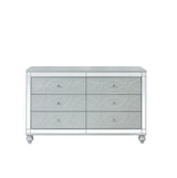 Gunnison Silver Metallic 6-Drawer Dresser from Coaster - Luna Furniture