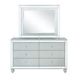 Gunnison Silver Metallic 6-Drawer Dresser from Coaster - Luna Furniture
