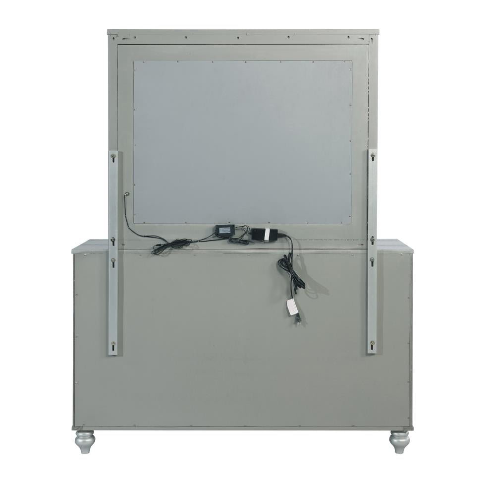 Gunnison Silver Metallic 6-Drawer Dresser from Coaster - Luna Furniture