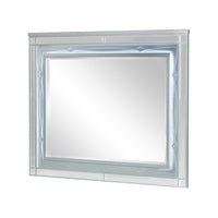 Gunnison Dresser Mirror with LED Lighting Silver Metallic - 223214 - Luna Furniture