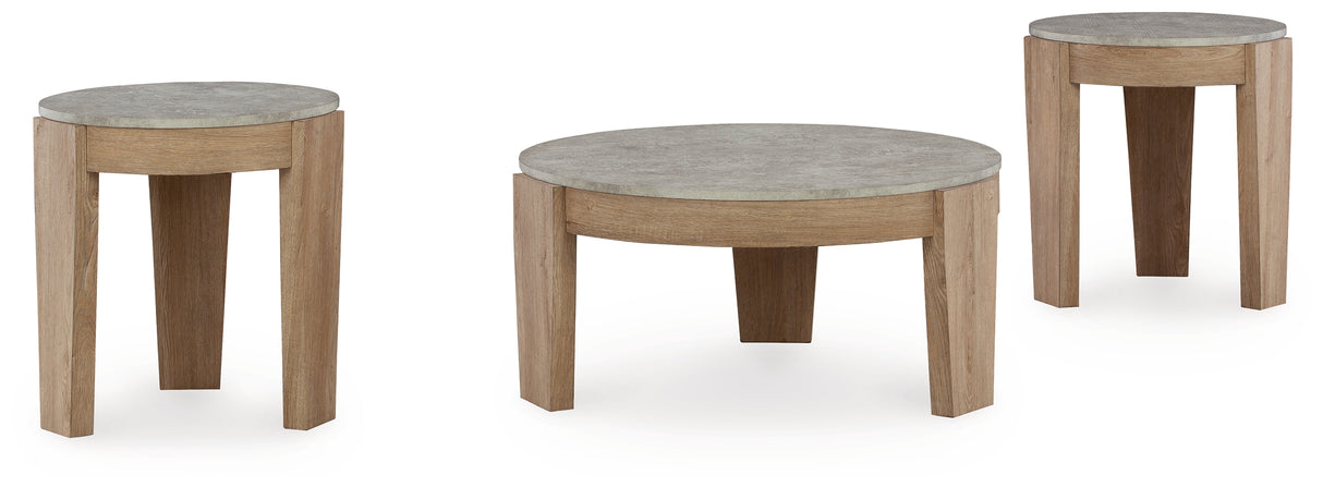 Guystone Light Brown Table from Ashley - Luna Furniture