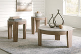 Guystone Light Brown Table from Ashley - Luna Furniture