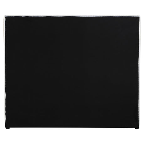 Gwendoline White Upholstered Queen Platform Bed with Pillow Headboard from Coaster - Luna Furniture