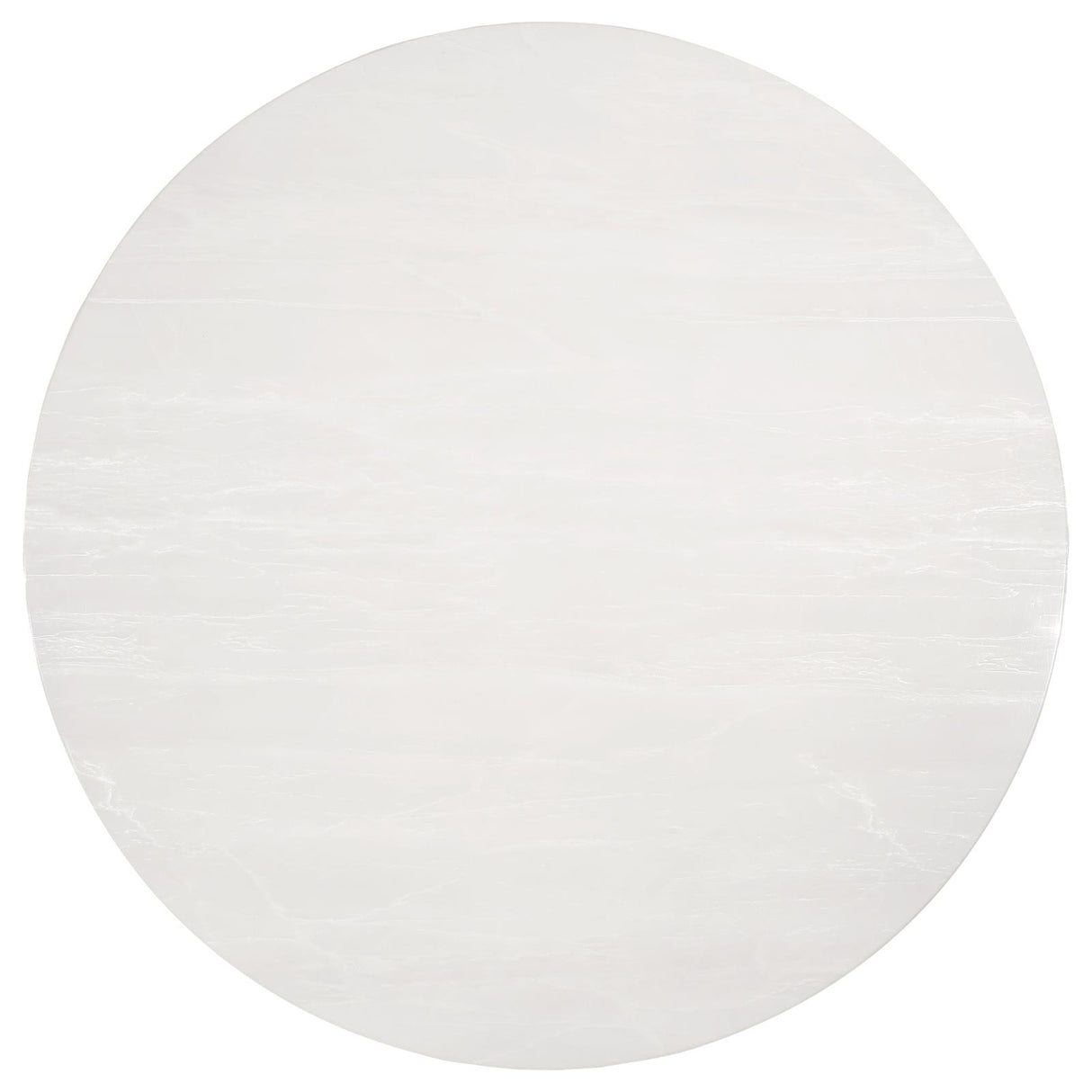 Gwynn White and Gold Stainless Steel Base Marble Top Round Dining Table from Coaster - Luna Furniture