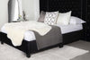 Hailey Upholstered Platform Queen Bed with Wall Panel Black - 315925Q-SP - Luna Furniture