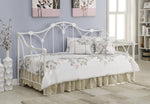 Halladay Twin Metal Daybed with Floral Frame White - 300216 - Luna Furniture