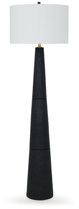 Hallburg Black Floor Lamp from Ashley - Luna Furniture