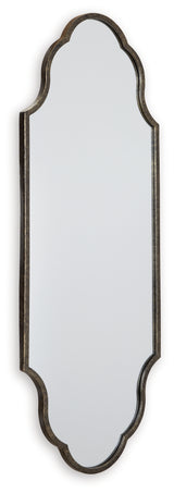 Hallgate Antique Gold Finish Accent Mirror - A8010311 - Luna Furniture