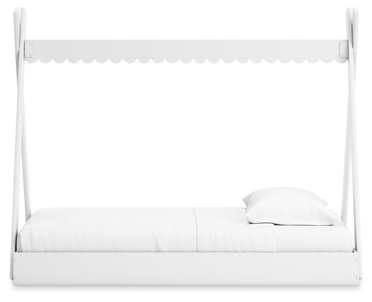 Hallityn White Twin Tent Bed from Ashley - Luna Furniture
