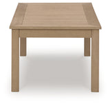 Hallow Creek Driftwood Outdoor Coffee Table from Ashley - Luna Furniture