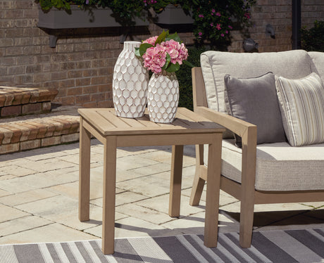 Hallow Creek Driftwood Outdoor End Table - P560-702 - Luna Furniture