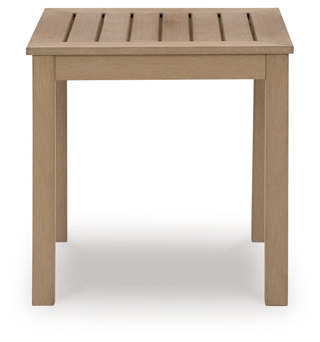 Hallow Creek Driftwood Outdoor End Table - P560-702 - Luna Furniture