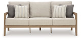 Hallow Creek Driftwood Outdoor Sofa with Cushion - P560-838 - Luna Furniture