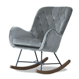 Hannah Dark Grey Rocking Chair from Midinmod - Luna Furniture
