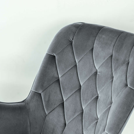 Hannah Dark Grey Rocking Chair from Midinmod - Luna Furniture