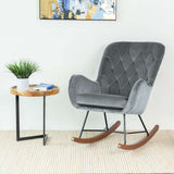 Hannah Dark Grey Rocking Chair from Midinmod - Luna Furniture