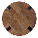 Hanneforth Brown/Black End Table - T726-6 - Luna Furniture