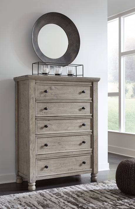Harrastone Gray Chest of Drawers - B816-46 - Luna Furniture