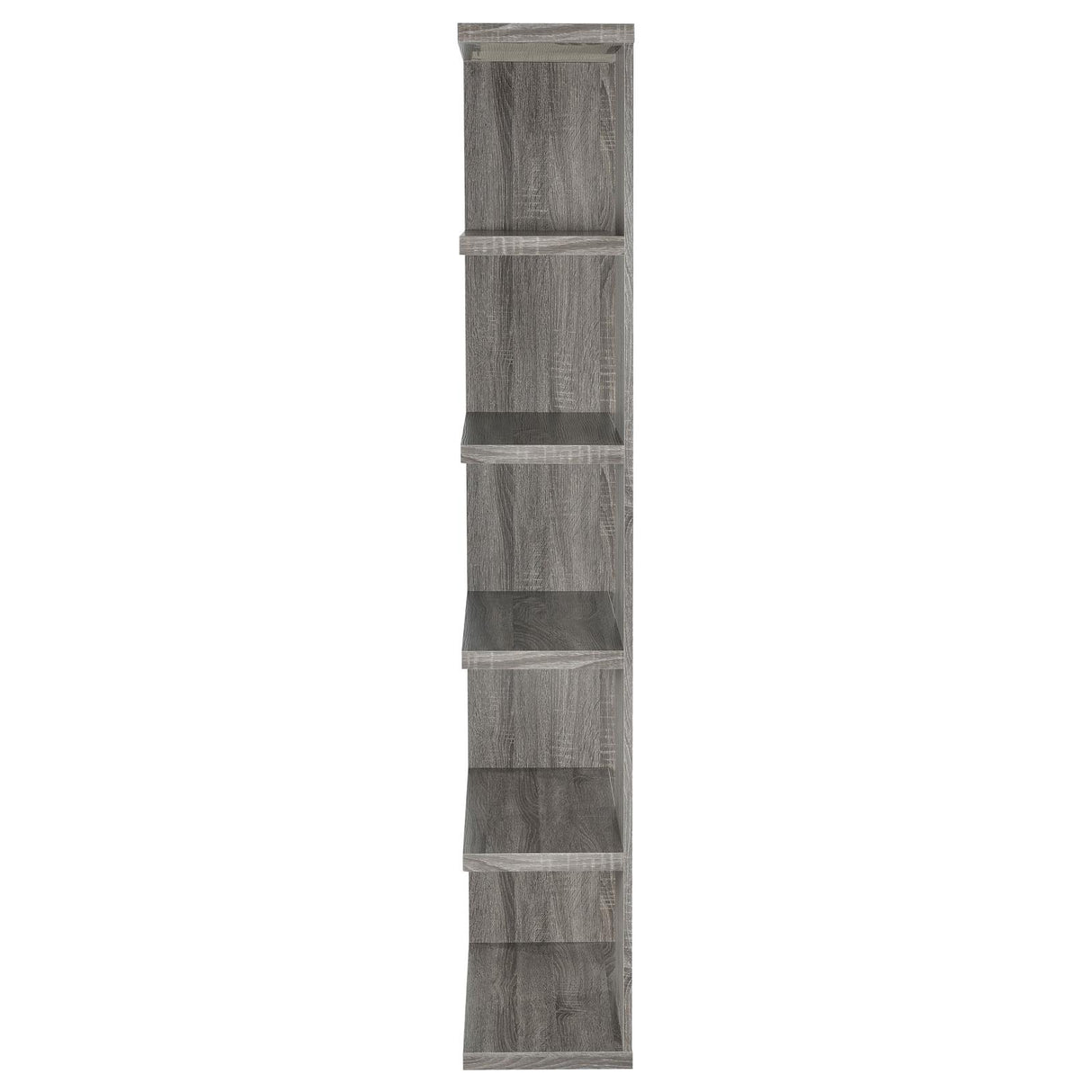 Harrison Weathered Gray 5-Tier Bookcase from Coaster - Luna Furniture