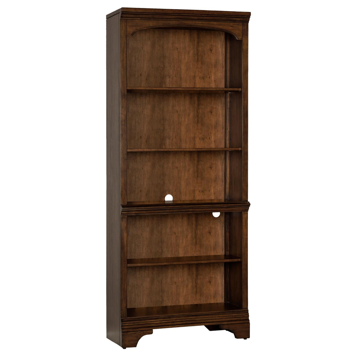 Hartshill Burnished Oak 5-Shelf Bookcase from Coaster - Luna Furniture