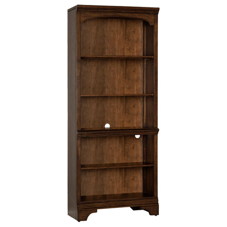 Hartshill Burnished Oak 5-Shelf Bookcase from Coaster - Luna Furniture