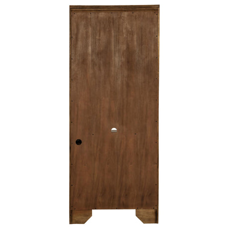 Hartshill Burnished Oak Bookcase with Cabinet from Coaster - Luna Furniture