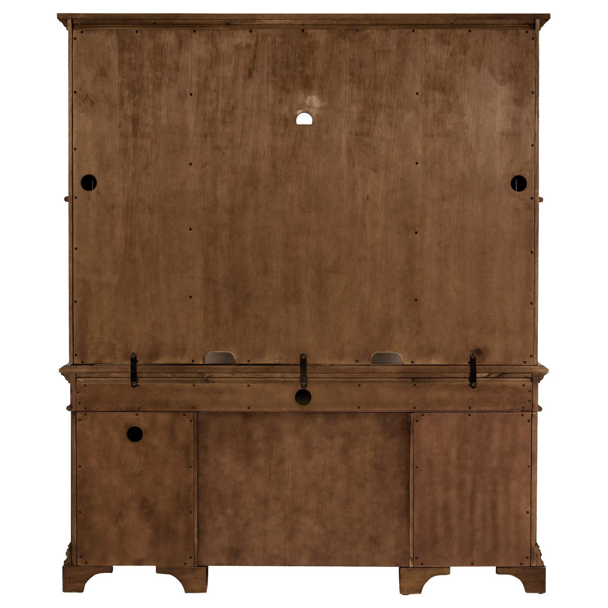 Hartshill Burnished Oak Credenza with Hutch from Coaster - Luna Furniture