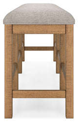 Havonplane Brown 72" Counter Height Dining Bench from Ashley - Luna Furniture