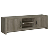 Hays Gray Driftwood 2-Door TV Console from Coaster - Luna Furniture