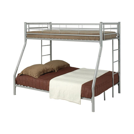 Hayward Twin over Full Bunk Bed Silver - 460062 - Luna Furniture