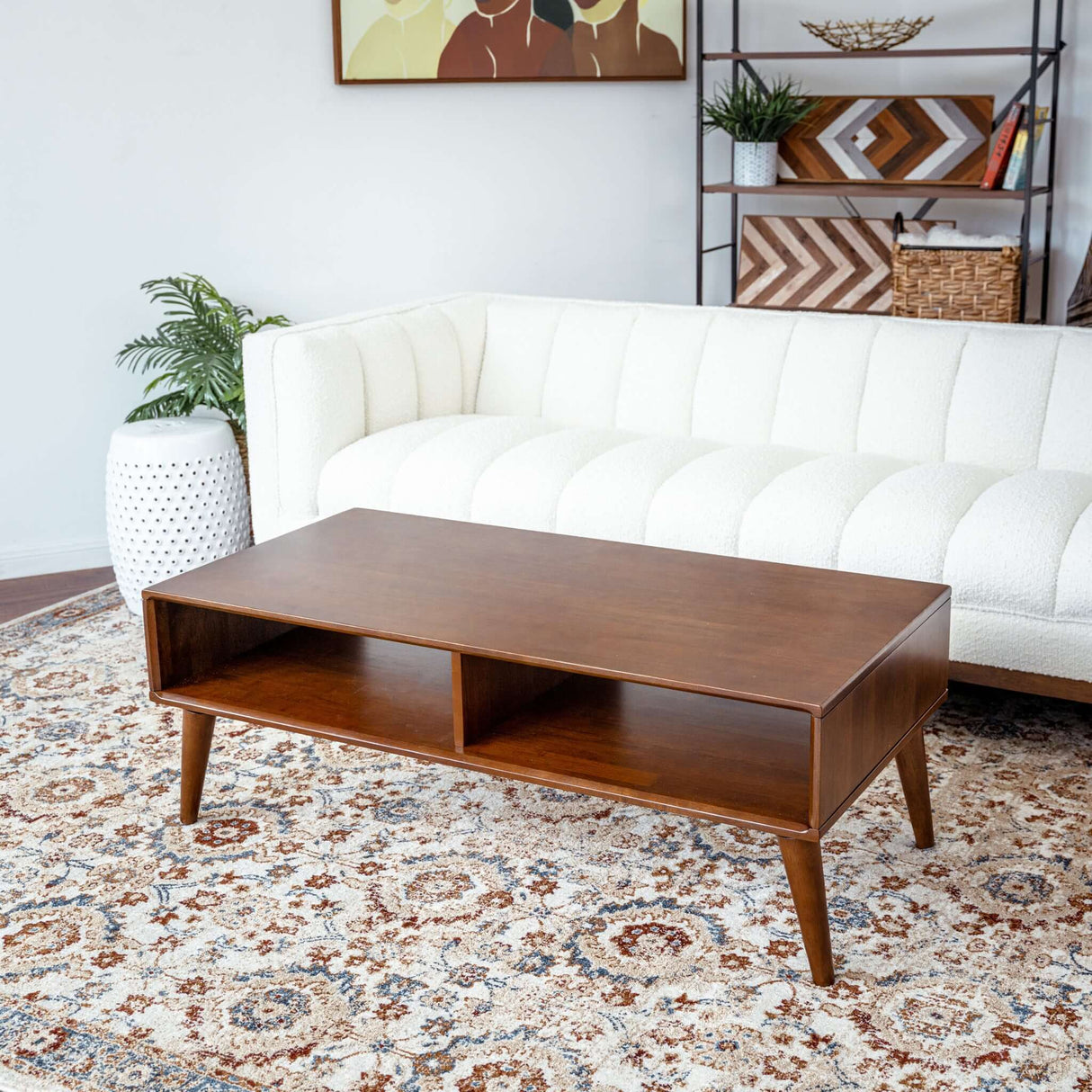 Hazel Solid Wood Walnut Brown Coffee Table - AFC00139 - Luna Furniture