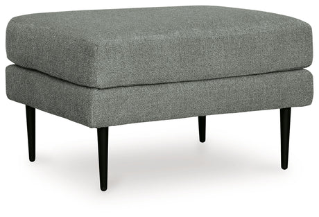 Hazela Charcoal Ottoman from Ashley - Luna Furniture