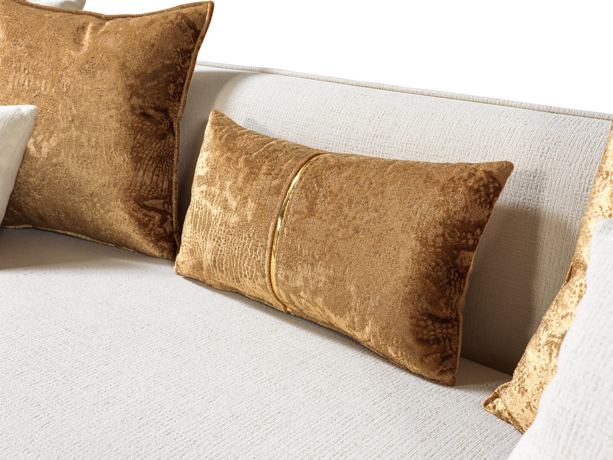 Helena Ivory Velvet Living Room Set from Nova Furniture - Luna Furniture