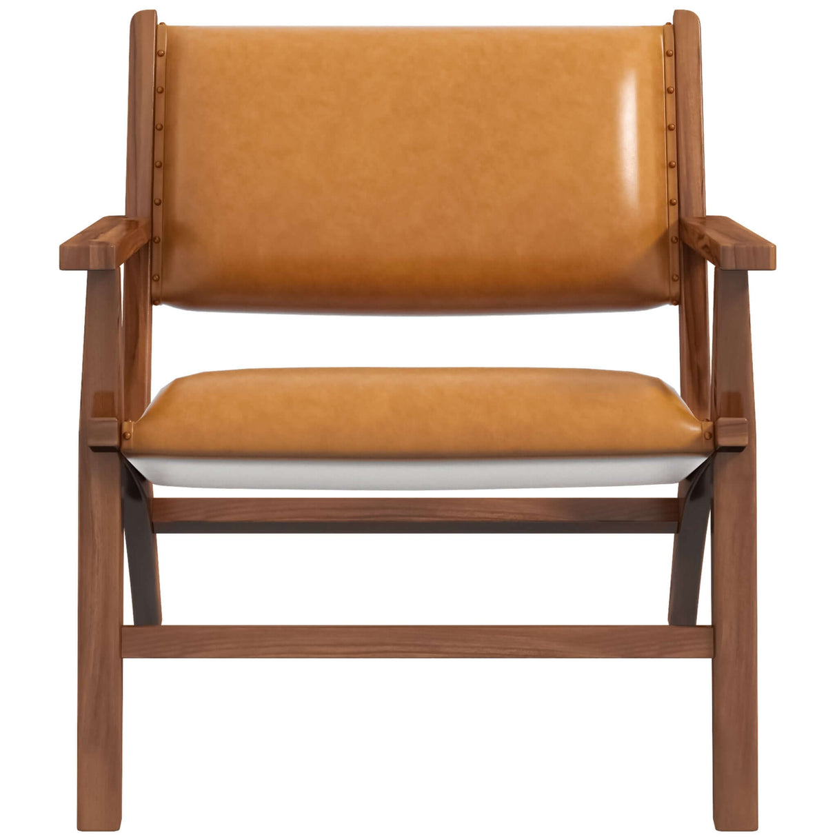 Hendrix Tan Leather Arm Chair from Ashcroft Furniture - Luna Furniture