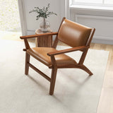 Hendrix Tan Leather Arm Chair from Ashcroft Furniture - Luna Furniture